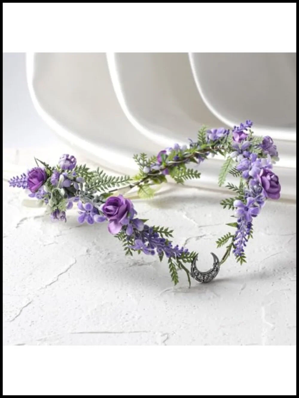 Fairy Flower Crown Women Elf Woodland Headpiece Cosplay Wedding
